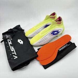 Lotto Solista 100 VIII Gravity Shoes Mens Size 9 Yellow Soccer Cleats 220556BP8